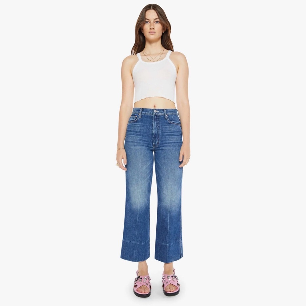 MOTHER Denim The Maven Wide Hem Ankle Jeans 31